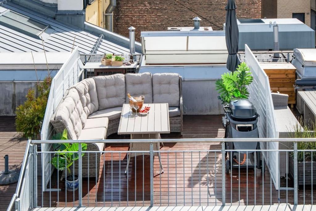 Live On The Roof Of Oslo City Center Apartment Bagian luar foto