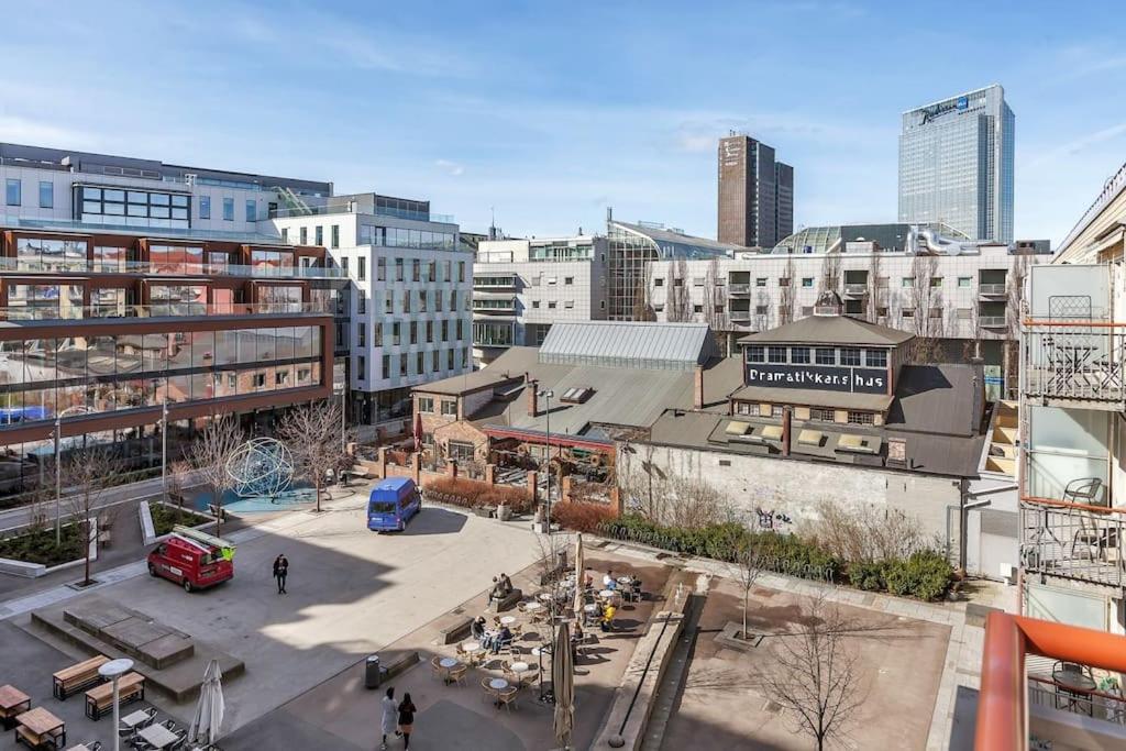 Live On The Roof Of Oslo City Center Apartment Bagian luar foto